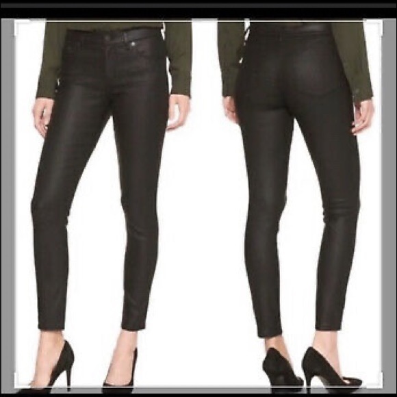 High Rise Black Coated Skinny - Picture 2 of 6